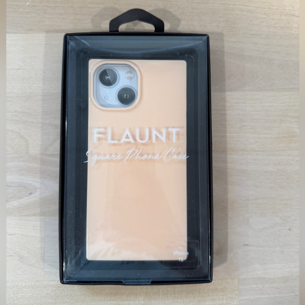 Flaunt Square iPhone Case - Tan -IPHONE 15-
